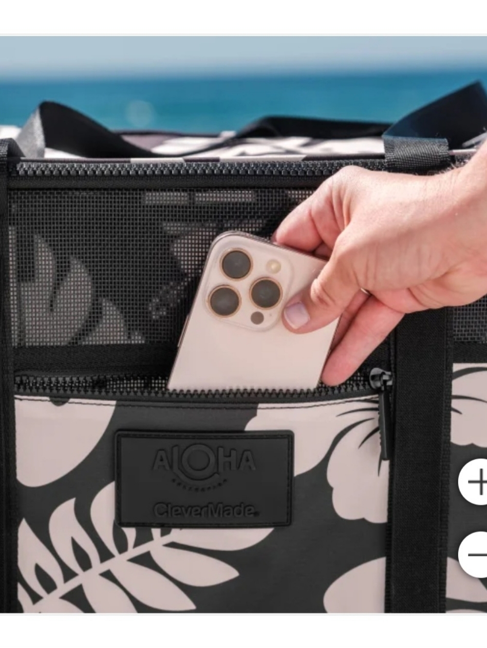 Aloha + CleverMade Collapsible Beach Tote - Picture 2 of 5